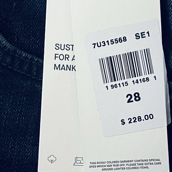 7 for all Mankind Women's Distressed Boot Cut Blue Denim Jeans Sz 28 NWT $228.00 - Picture 9 of 15